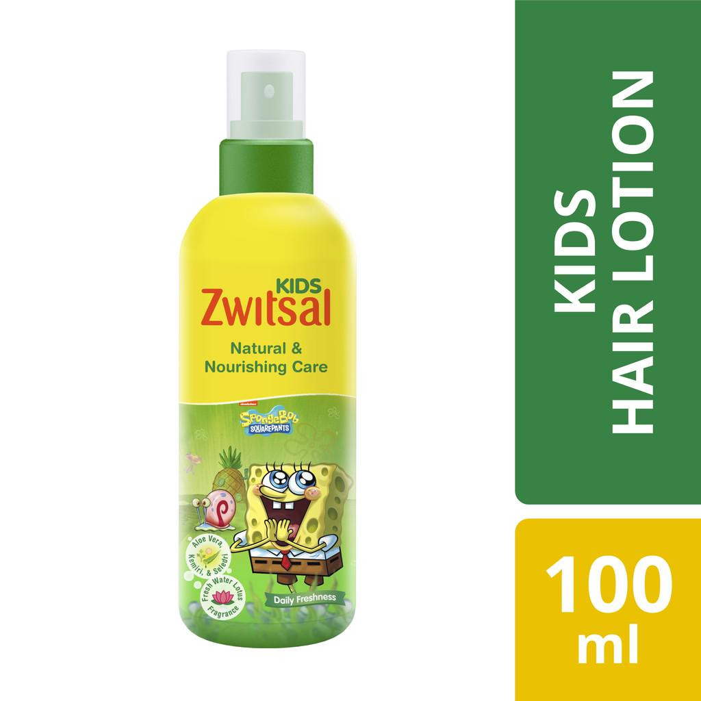 Zwitsal Green Nat & Nourish Hair Lotion 100ml - Spray Penumbuh Rambut Anak