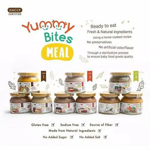 Yummy Bites Meal Step 3 145gr - Jar Botol Kaca