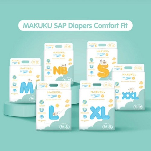 Makuku Comfort Fit Pants M28/M42/L26/L40/XL24/XL38/XXL22 - Diapers Celana