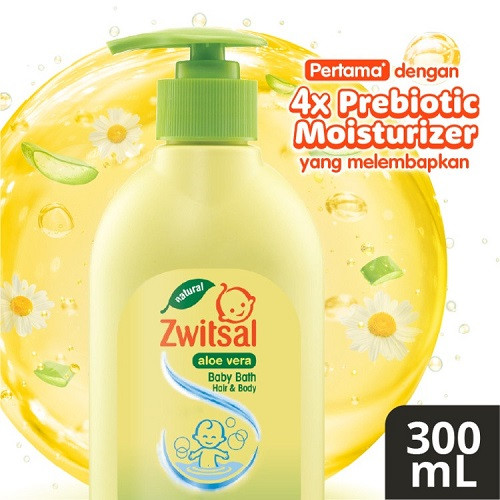 Zwitsal Baby Bath H&B Aloe Vera 100ml/200ml/300ml - Sabun Mandi