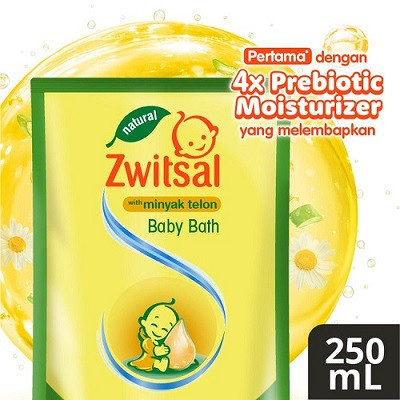 Zwitsal Baby Bath Telon Pouch 250ml - Sabun Cair Baby