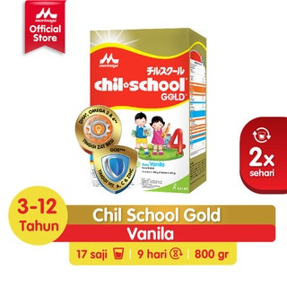 Morinaga Chil School Gold Rasa Vanila & Madu 800GR Susu Formula Pertumbuhan Anak Usia 3-12 Tahun