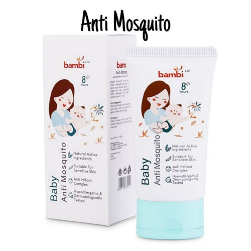 Bambi Baby Anti Mosquito Lotion 50ml - Pelindung Dari Gigitan Nyamuk