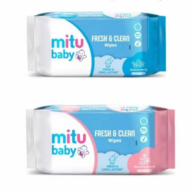 Mitu Baby Wipes All Variant 50 Sheet - Tisu Basah Buy 1 Get 1