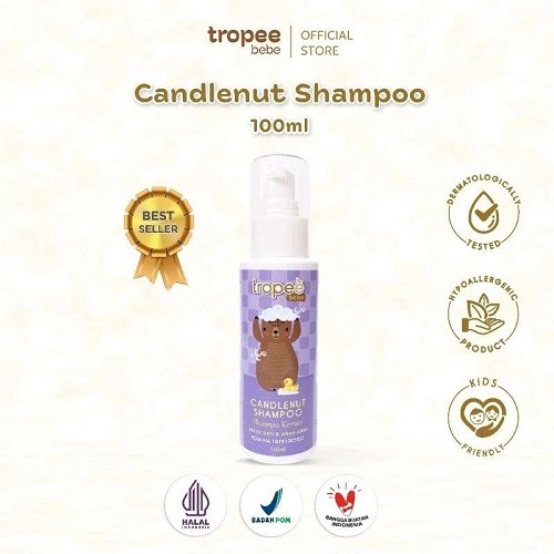 Tropee Trpesk Shampoo Kemiri 100ml - Shampo Bayi