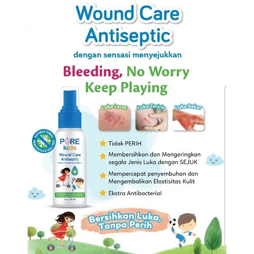 Pure Kids Pk Woundcare Antiseptic 50ml - Pembersih Luka